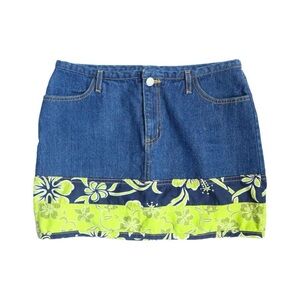Jeans G.A.S Wear Co Denim Hibiscus Skirt